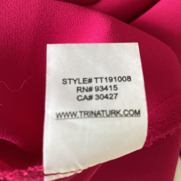 Trina Turk Adore Draped Cape Overlay Pink Popover Tunic Dress - S - Picture 15 of 16